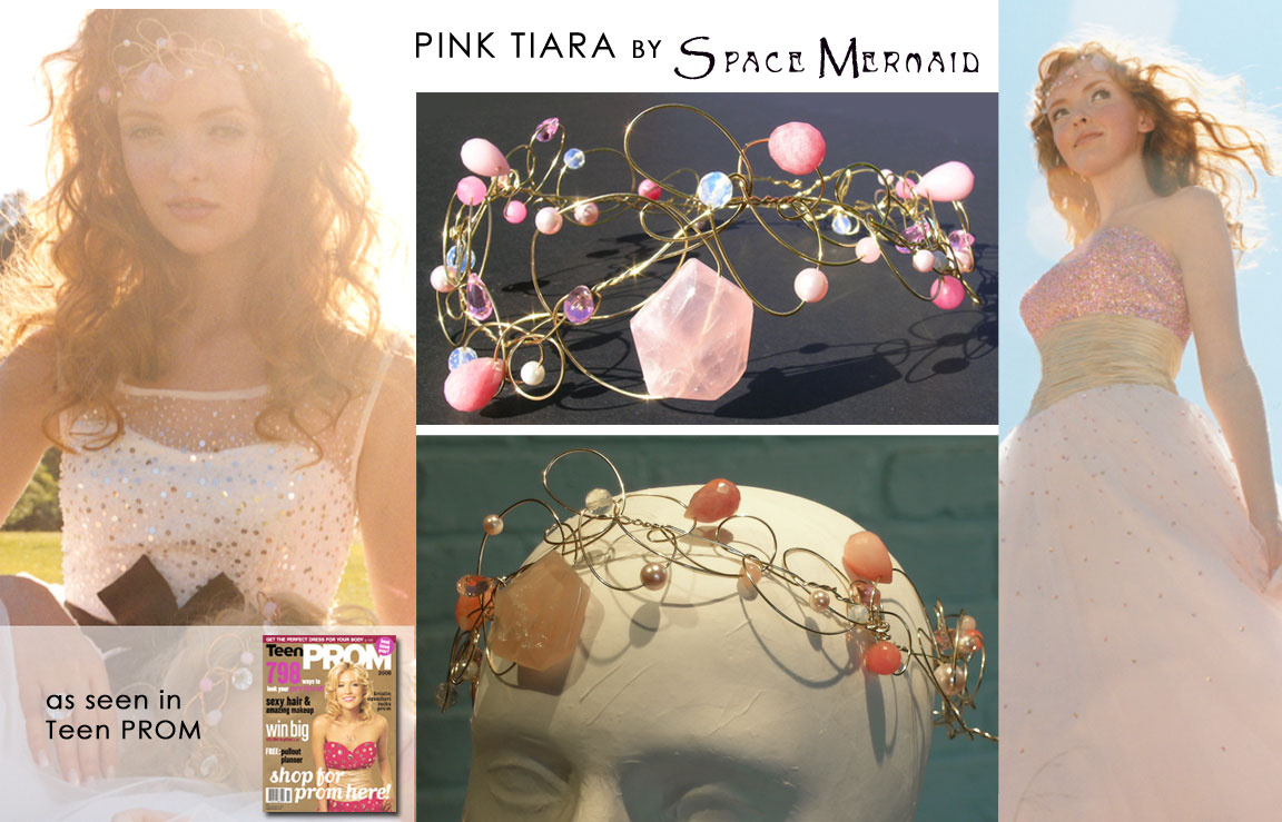 Pink Tiara by Space Mermaid