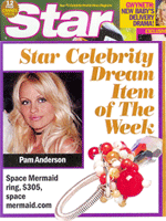 Pamela Anderson wears Space Mermaid in Star Magazine